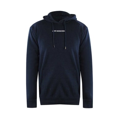 Love Moschino Mens Logo Hoodie (Navy Blue)