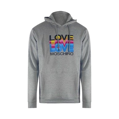 Love Moschino Womens/Ladies Multi Logo Hoodie (Grey)