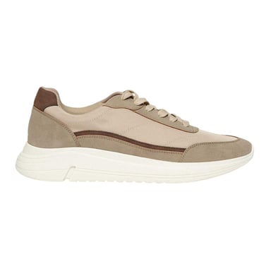 Threadbare Mens Ariba Textile Trainers (Beige)