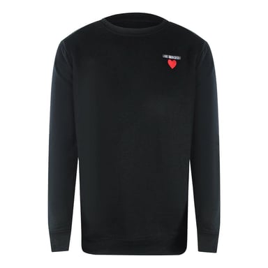 Love Moschino Mens Heart Logo Sweatshirt (Black)