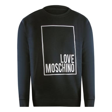 Love Moschino Mens Box Logo Sweatshirt (Black)