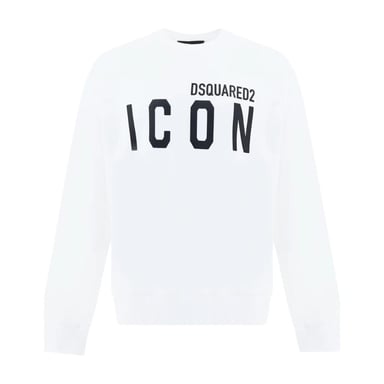 DSquared2 Unisex Adult Cool Icon Logo Sweatshirt (White/Black)