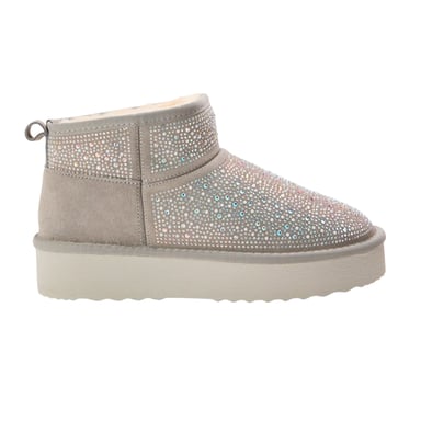Steve Madden Womens/Ladies Clydes Suede Platform Boots (Grey Sage)