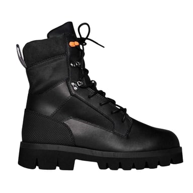 Heron Preston Womens/Ladies Leather Combat Boots (Black)