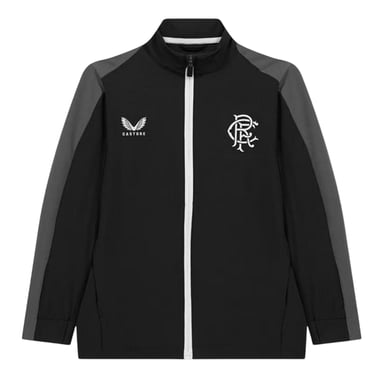Castore Womens/Ladies Rangers FC Mock Neck Relaxed Fit Track Jacket (Black)