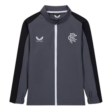 Castore Womens/Ladies Rangers FC Mock Neck Relaxed Fit Track Jacket (Iron Gate)