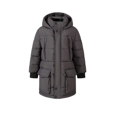 Minoti Boys Quilted Parka (Charcoal)
