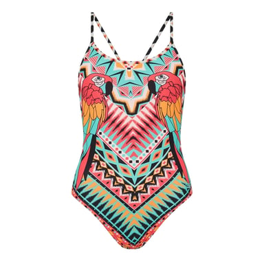 Zoggs Womens/Ladies Starback All-Over Print One Piece Swimsuit (Multicoloured)