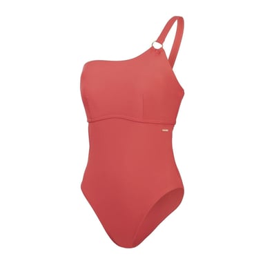 Speedo Womens/Ladies Asymmetric One Piece Swimsuit (Brown)