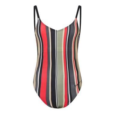 Zoggs Womens/Ladies Carlo Deep Scoop Fitted One Piece Swimsuit (Multicoloured)