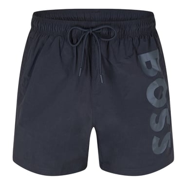 Boss Mens Octopus Bold Logo Swim Shorts (Dark Grey)