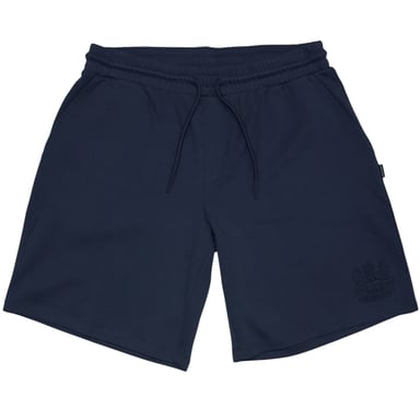 Aquascutum Mens Fleece Embroidered Logo Shorts (Navy)