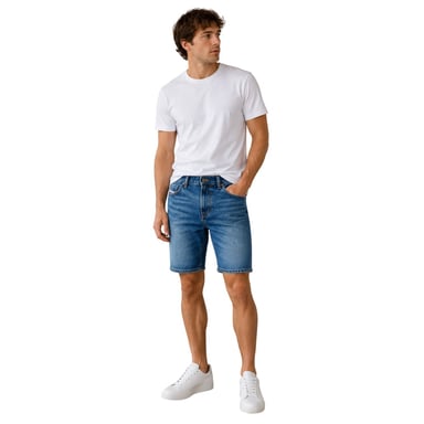 Diesel Mens D-Fin Denim Slim Shorts (Blue)