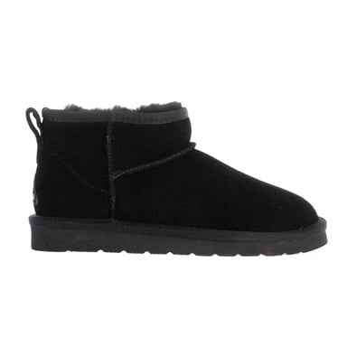 EverAu Womens/Ladies Finch Ultra Mini Classic Suede Ankle Boots (Black)