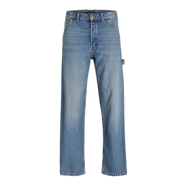 Jack And Jones Mens Eddie Carpenter Relaxed Fit Jeans (Blue Denim)