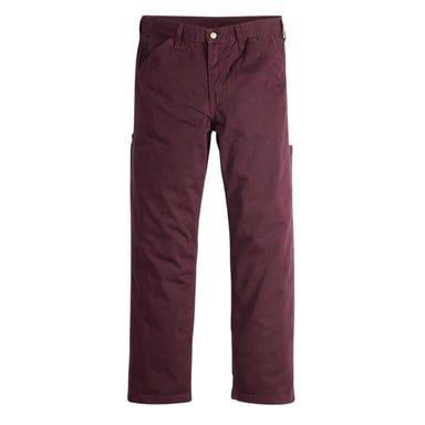 Levis Mens Denim Carpenter Mid Rise Jeans (Deep Burgundy)
