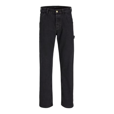 Jack And Jones Mens Eddie Carpenter Relaxed Fit Jeans (Black)