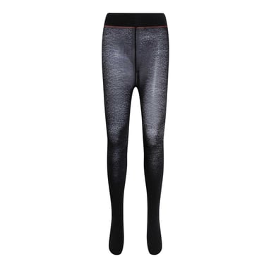 Hugo Womens/Ladies Logo Leopard Print Tights (Black)