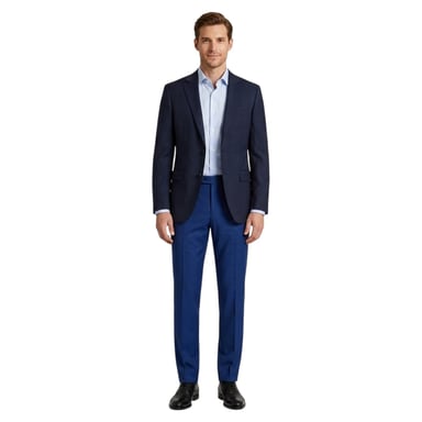 Boss Mens H-Genius Plain Straight Chinos (Blue)