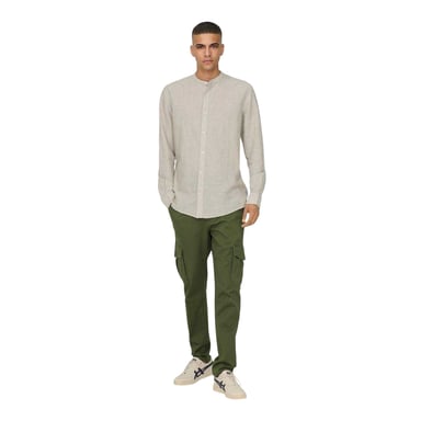 Only Mens Dean Regular Cargo Trousers (Olive Night)