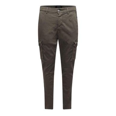 Replay Mens Cotton Denim Slim Cargo Trousers (Green)