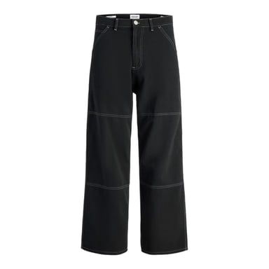 Jack And Jones Mens Owen Wide Leg Trousers (Black)