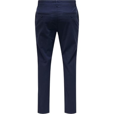 Only Mens Plain Slim Trousers (Dark Navy)