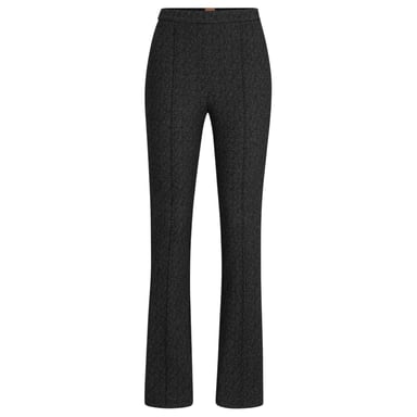 Boss Womens/Ladies Tubeka Textured Slim Trousers (Black)