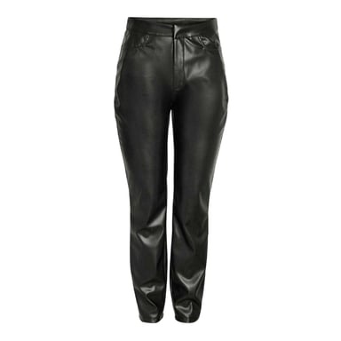 Noisy May Womens/Ladies Faux Leather Chinos (Black)