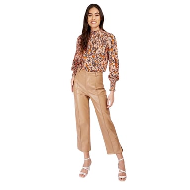 Little Mistress Womens/Ladies Leather Trousers (Camel)