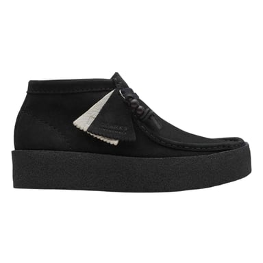 Clarks Mens Wallabee Nubuck Boots (Black)
