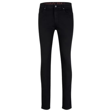 Hugo Boss Mens Cotton Denim Skinny Jeans (Black)