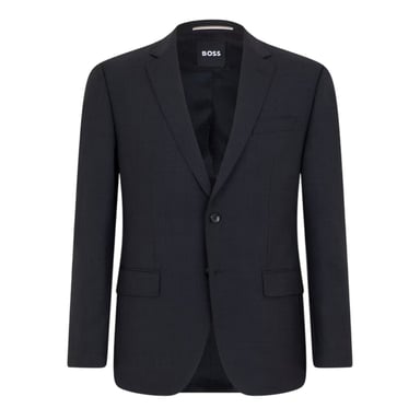 Boss Mens Lapel Collar Suit Jacket (Dark Grey)