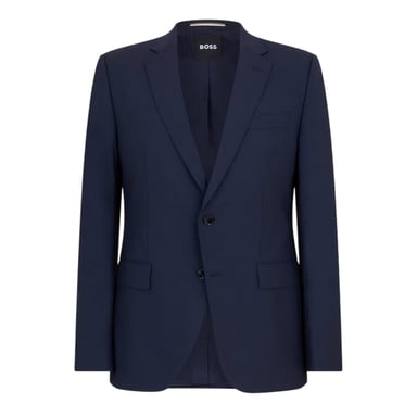 Boss Mens Lapel Collar Suit Jacket (Blue)