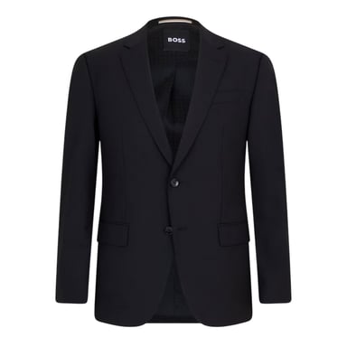 Boss Mens Lapel Collar Suit Jacket (Black)