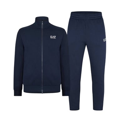Emporio Armani EA7 Mens Cotton Blend Tracksuit Set (Navy)