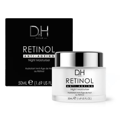 Dr H Retinol Anti-Ageing Night Moisturiser 50ml for Fine Lines, Wrinkles, Loss of Firmness
