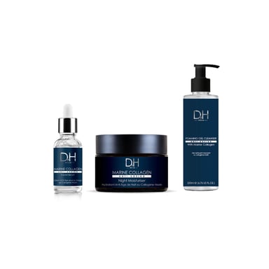 Dr H Anti-Ageing Collagen Boost & Cleanse Pack for Fine Lines, Wrinkles, Loss of Firmness