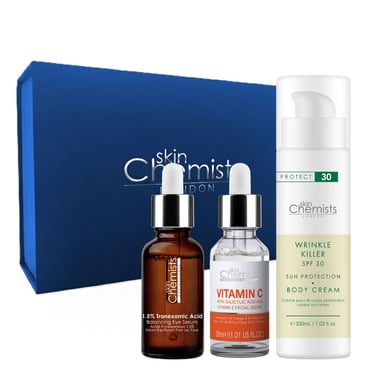 skinChemists Wrinkle Defence & Radiance Boost Anti-Ageing Holiday Gift Set for Fine Lines, Wrinkles, Loss of Firmness