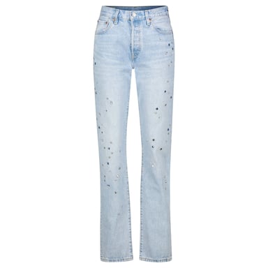 Levis Womens/Ladies 501 Diamante Jeans (Blue)