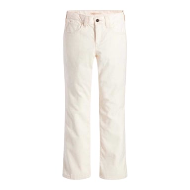 Levis Womens/Ladies Middy Cotton Bootcut Jeans (Cream)