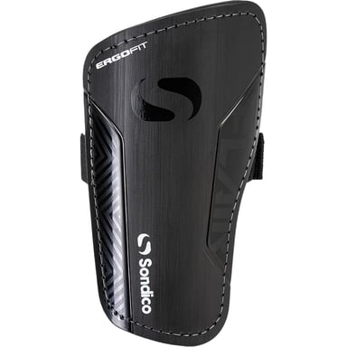 Sondico Unisex Adult Flair Shin Guards (Black/White)