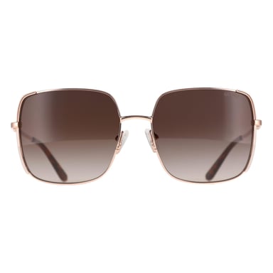 Guess GU00194 28F glanzende zonnebril met roségouden-bruin kleurverloop