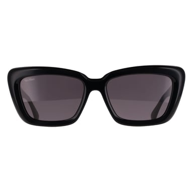 Max Mara MM0171 Elizabeth 01A glanzend zwarte, rookgrijze zonnebril