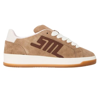 Steve Madden Womens/Ladies Alysha Logo Lace Up Trainers (Taupe/Brown)