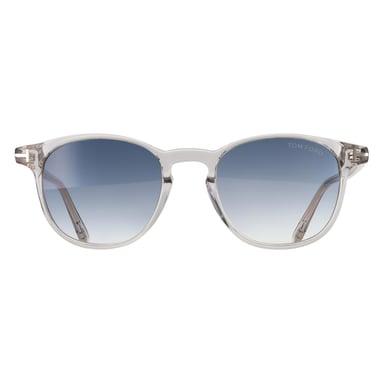 Tom Ford Holt-02 FT1302 20W glimmende kristalheldere blauwe zonnebril met kleurverloop