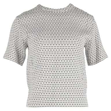 Joseph Printed Blouse in White Cotton