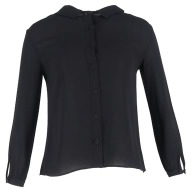 Prada Skjorta i svart polyester med knappar