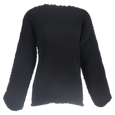 Totême Azores Boat Neck Slouch Top In Black Polyester