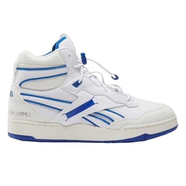 Reebok Mens Milk BB 4000 Leather High Top Trainers (White/Chalk)